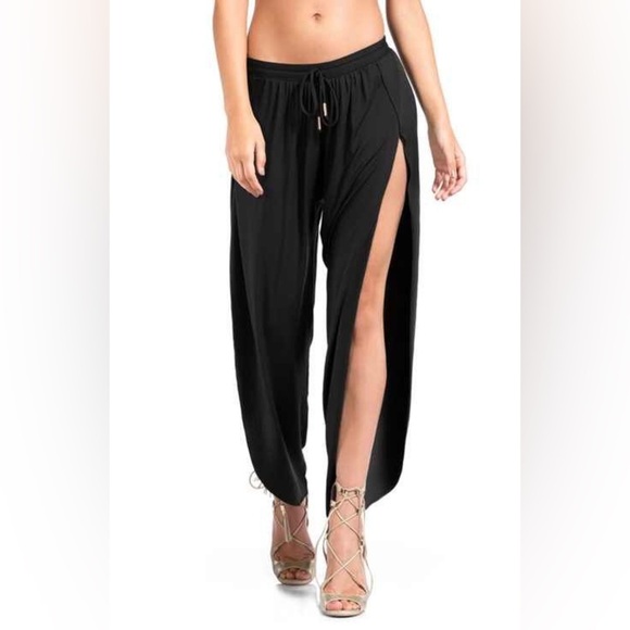 Robin Piccone Other - Robin Piccone•Side Split Beach Cover Up Pant•Black•Size Large